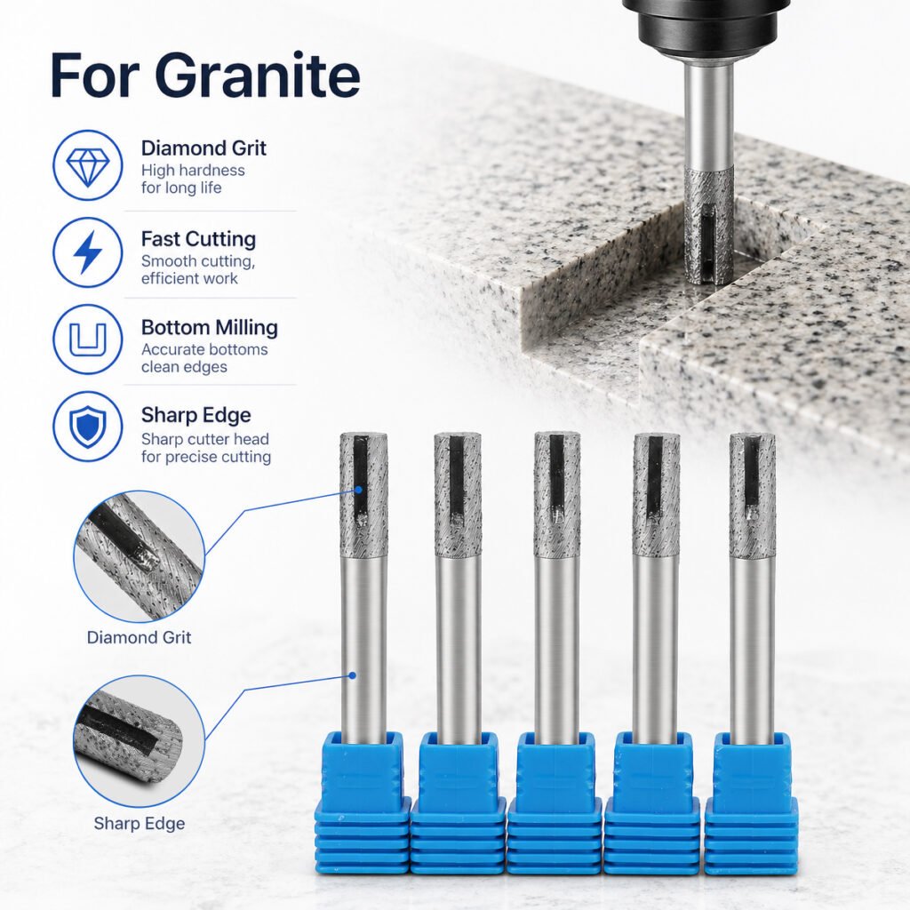 Flat Bottom Sintered Router Bits