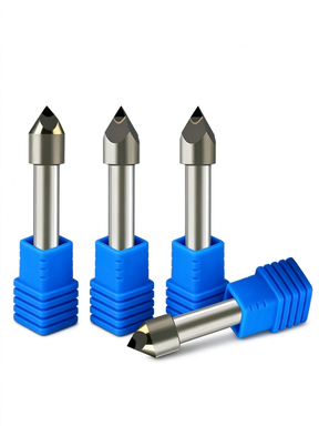 pcd four flute engraving bit cnc stone tombstone carving tool
