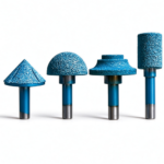 brazed foam ceramic arch stone router bit
