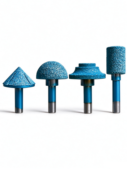 brazed foam ceramic arch stone router bit