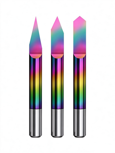 coated taper flat bottom carbide engraving bit