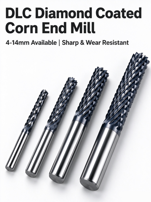 dlc diamond coated corn milling cutter