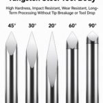 tri edge carbide engraving bit