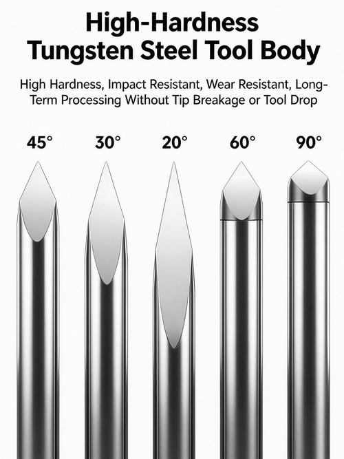 tri edge carbide engraving bit